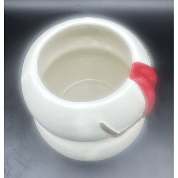 Target Ceramic Be Merry Snowman Cookie Jar 13” Christmas Winter Holiday 2008 - Picture 6 of 12